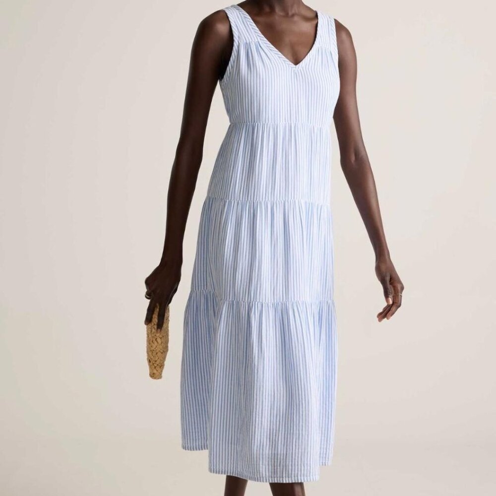 Dip 100% Organic Cotton Baby Blue Dress, Size XL